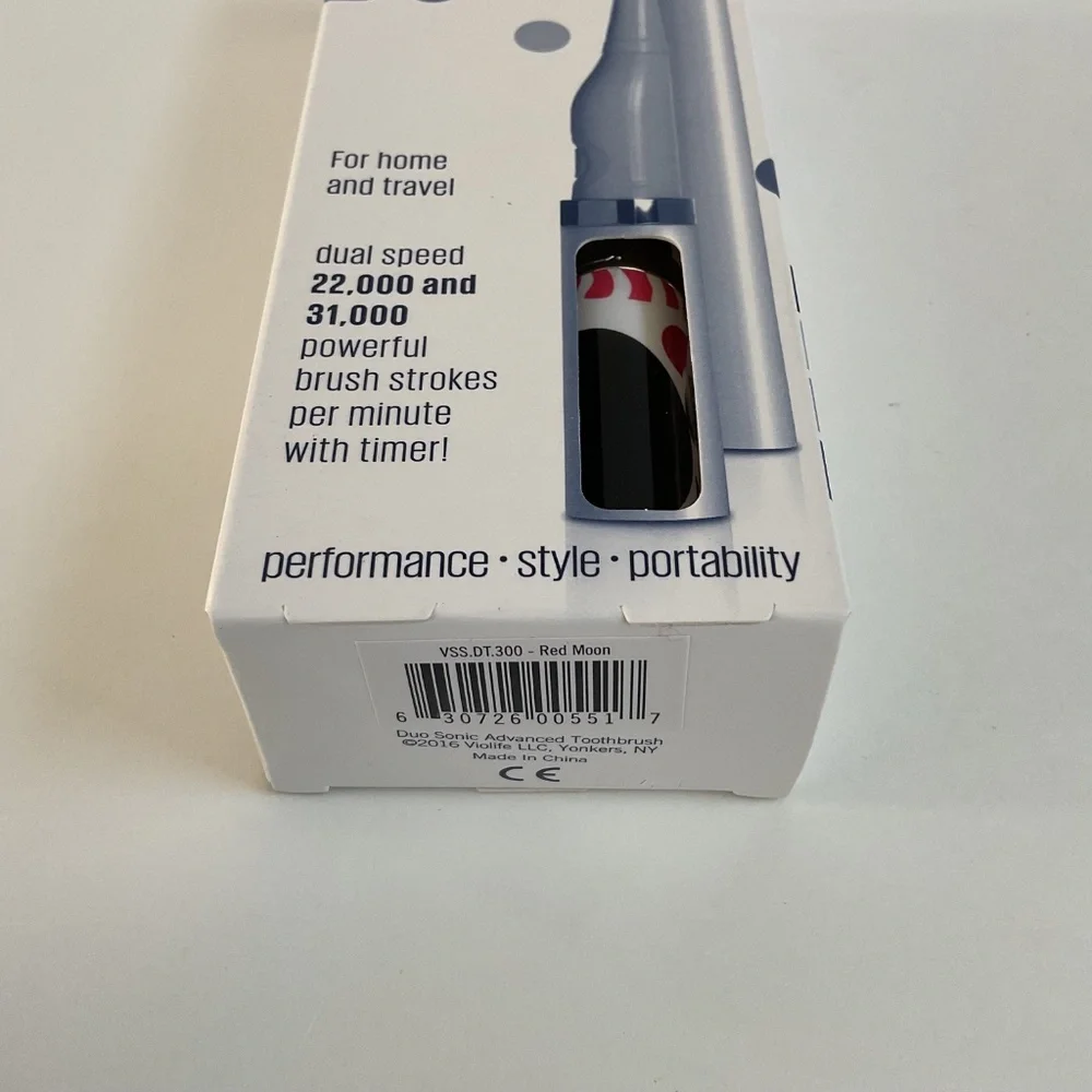 VIOLIFE Duo Sonic Advanced Battery Operated Toothbrush For Home And Travel NEW